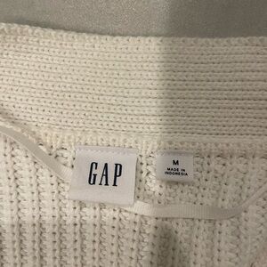 Button up cropped sweater